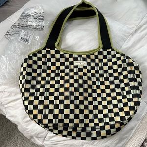 Mackenzie Childs courtly check carryall